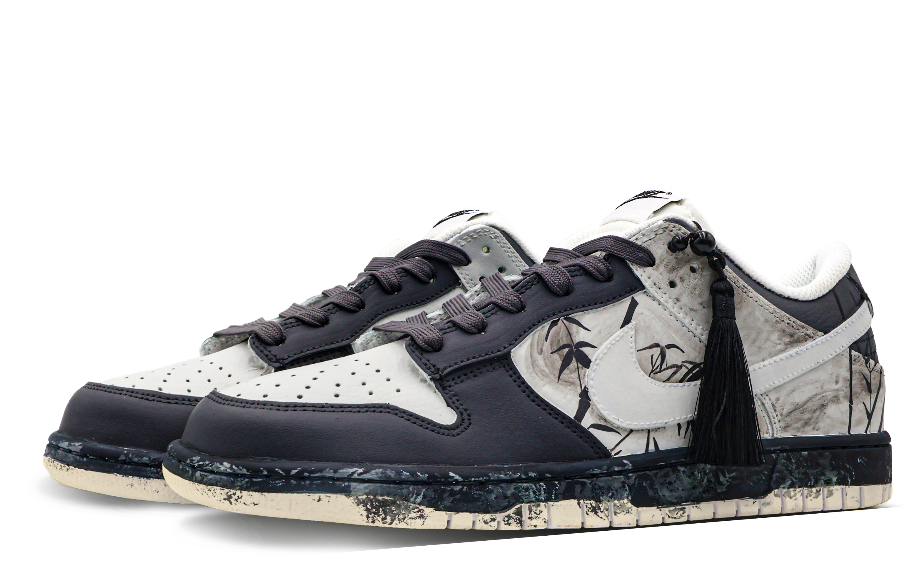 Lookbook (W) 【カスタムシューズ】(女性用) ナイキ ダンク ロー レトロ 'スプリングインクバンブー' DH9765-100(Team53-女款映竹S-BOX)