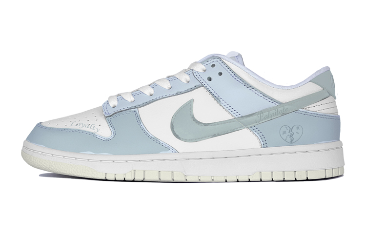 Buy (W) [Sepatu Custom] Nike Dunk Low Retro 'Summer Ice Blue - Grafiti Hati' DD1503-121(TeamS-冰蓝夏日女)