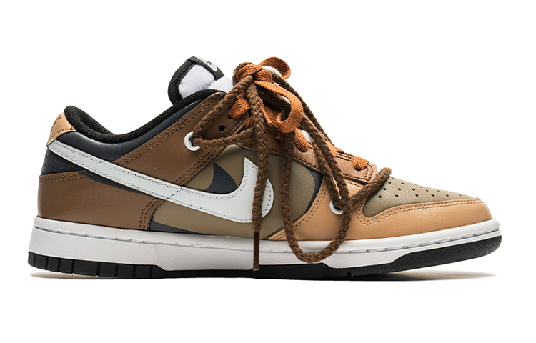 Order (W) 【カスタムシューズ】(女性向け) ナイキ ダンク ロー レトロ 'ホワイトブラウン' CW1590-100(TeamB-女款泥沼幽灵S-BOX)