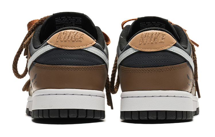 Shop (W) 【カスタムシューズ】(女性向け) ナイキ ダンク ロー レトロ 'ホワイトブラウン' CW1590-100(TeamB-女款泥沼幽灵S-BOX)