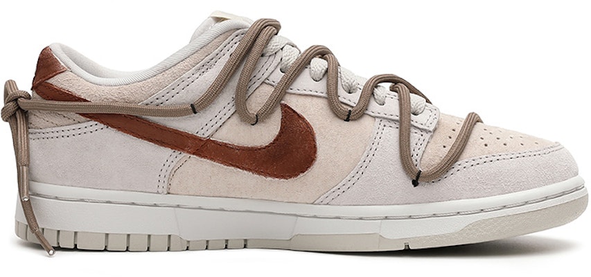 【定制球鞋】 Nike Dunk Low Retro PRM" Vast Grey" 戶外風 奶油 低筒 板鞋 女款 灰棕 Order 【定制球鞋】 Nike Dunk Low Retro PRM" Vast Grey" 戶外風 奶油 低筒 板鞋 女款 灰棕