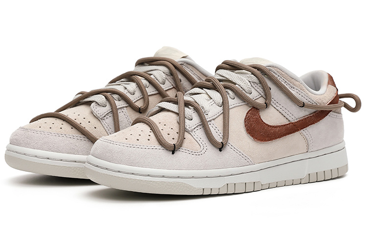 Lookbook (W) [定制鞋] 耐克Dunk Low Retro PRM‘浅灰-奶油’ DD8338-001(Team15-气泡水母奶油栗子)