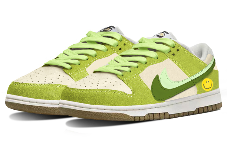 Lookbook 【定制球鞋】 Nike Dunk Low SE "85" 雙勾牛油果 無性別風 復古 笑臉 低筒 板鞋 女款 米綠