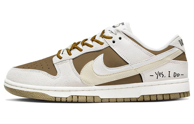 Buy (W) [Shoes Custom] Nike Dunk Low SE 'Keju Mocha' DO9457-100(TeamY-女款复古芝士摩卡白棕)