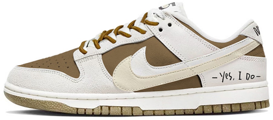 【定製球鞋】 Nike Dunk Low SE "85" 雙勾 復古做舊 高街情侶 芝士摩卡 告白 低筒 板鞋 女款 白棕 Buy 【定製球鞋】 Nike Dunk Low SE "85" 雙勾 復古做舊 高街情侶 芝士摩卡 告白 低筒 板鞋 女款 白棕