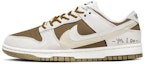 Buy 【定製球鞋】 Nike Dunk Low SE "85" 雙勾 復古做舊 高街情侶 芝士摩卡 告白 低筒 板鞋 女款 白棕