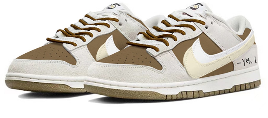 【定製球鞋】 Nike Dunk Low SE "85" 雙勾 復古做舊 高街情侶 芝士摩卡 告白 低筒 板鞋 女款 白棕 Lookbook 【定製球鞋】 Nike Dunk Low SE "85" 雙勾 復古做舊 高街情侶 芝士摩卡 告白 低筒 板鞋 女款 白棕