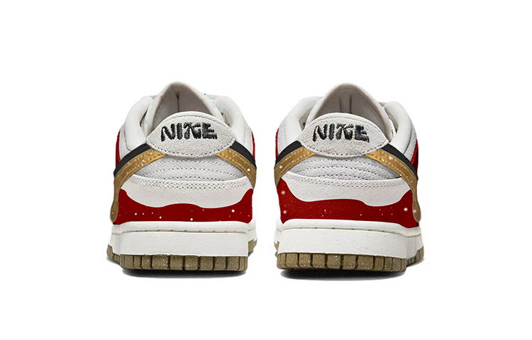 Shop (W) [定制鞋款] 耐克Dunk Low SE '圣诞红樱桃Paisley' DO9457-100(TeamY-女款复古圣诞主题白红金)