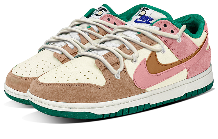 Lookbook (W) [カスタムシューズ] (女性用) ナイキ ダンク ロー SE 'シナモンピンク ダブルスウォッシュ' DO9457-101(TeamY-女款双勾蜜桃乌梅肉桂粉)