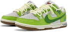 Lookbook (W) Zapatillas Nike Dunk Low SE 'Deconstruidas Doble Swoosh Verde Azulado' DO9457-100(TeamK-气泡青苹果QD)