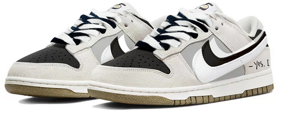 【定制球鞋】 Nike Dunk Low SE "85" 雙層 黑白灰三勾 反轉熊貓 極簡 復古高街 低幫 板鞋 女款 灰黑白 Lookbook 【定制球鞋】 Nike Dunk Low SE "85" 雙層 黑白灰三勾 反轉熊貓 極簡 復古高街 低幫 板鞋 女款 灰黑白
