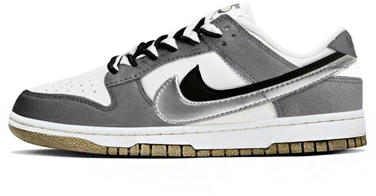 【客製球鞋】Nike Dunk Low SE "85" 雙勾霧霾灰 科技未來 簡約工業風 高街 低筒 板鞋 女款 灰黑 Buy 【客製球鞋】Nike Dunk Low SE "85" 雙勾霧霾灰 科技未來 簡約工業風 高街 低筒 板鞋 女款 灰黑