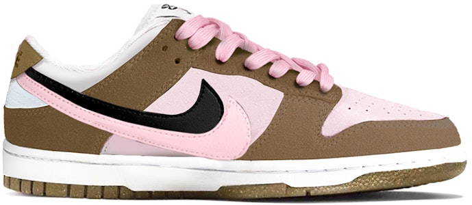 (W) 【カスタムシューズ】(女性用) ナイキ ダンク ロー SE『ダブルスウッシュ モカピンク』 DO9457-100(TeamY-女款复古双勾小摩卡棕粉) Order (W) 【カスタムシューズ】(女性用) ナイキ ダンク ロー SE『ダブルスウッシュ モカピンク』 DO9457-100(TeamY-女款复古双勾小摩卡棕粉)