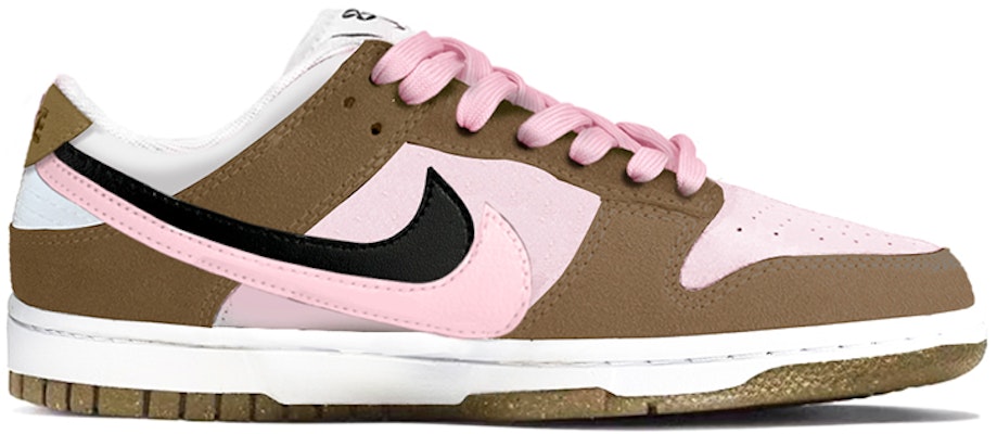 【定制球鞋】 Nike Dunk Low SE 85 雙勾小摩卡 板鞋 做舊復古 嘻哈 高街 情侶 低筒 板鞋 女款 棕粉 Order 【定制球鞋】 Nike Dunk Low SE 85 雙勾小摩卡 板鞋 做舊復古 嘻哈 高街 情侶 低筒 板鞋 女款 棕粉