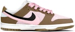 Order 【定制球鞋】 Nike Dunk Low SE 85 雙勾小摩卡 板鞋 做舊復古 嘻哈 高街 情侶 低筒 板鞋 女款 棕粉