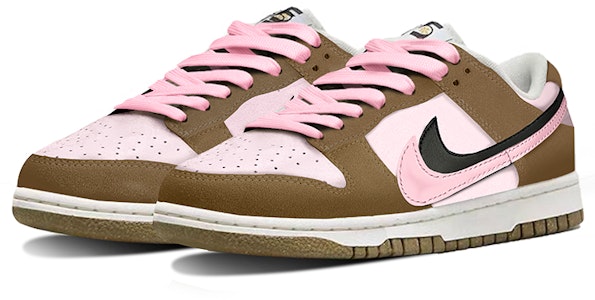 (W) 【カスタムシューズ】(女性用) ナイキ ダンク ロー SE『ダブルスウッシュ モカピンク』 DO9457-100(TeamY-女款复古双勾小摩卡棕粉) Lookbook (W) 【カスタムシューズ】(女性用) ナイキ ダンク ロー SE『ダブルスウッシュ モカピンク』 DO9457-100(TeamY-女款复古双勾小摩卡棕粉)