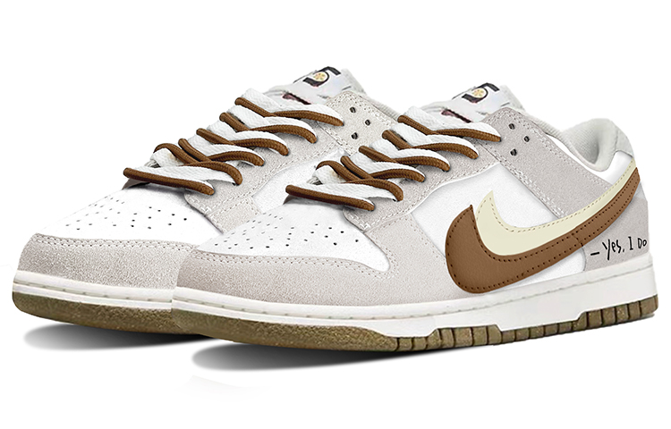 Lookbook (W) 나이키 덩크 로우 SE '모카 그래피티' (더블 스우시) DO9457-100(TeamY-男女款双勾小摩卡白棕QD)