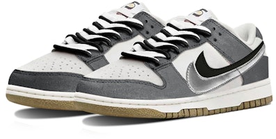 【客製球鞋】Nike Dunk Low SE "85" 雙勾霧霾灰 科技未來 簡約工業風 高街 低筒 板鞋 女款 灰黑 Lookbook 【客製球鞋】Nike Dunk Low SE "85" 雙勾霧霾灰 科技未來 簡約工業風 高街 低筒 板鞋 女款 灰黑