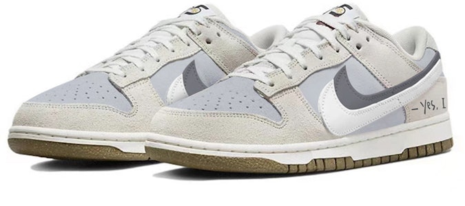 【定制球鞋】Nike Dunk Low SE 雙勾 反轉霧霾灰 復古 告白 高街 低幫 板鞋 女款 灰白 Lookbook 【定制球鞋】Nike Dunk Low SE 雙勾 反轉霧霾灰 復古 告白 高街 低幫 板鞋 女款 灰白