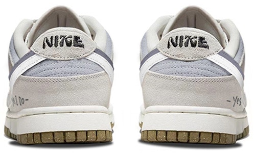 【定制球鞋】Nike Dunk Low SE 雙勾 反轉霧霾灰 復古 告白 高街 低幫 板鞋 女款 灰白 Shop 【定制球鞋】Nike Dunk Low SE 雙勾 反轉霧霾灰 復古 告白 高街 低幫 板鞋 女款 灰白