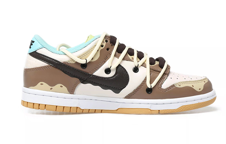 Order (W) [Kasut Custom] Nike Dunk Low SE 'Free 99 Mocha Coklat Aiskrim' CZ2496-001(Team拾玖-女款摩卡巧克力冰淇淋)