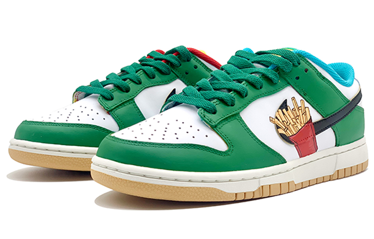 Lookbook (W) [定制鞋] 耐克Dunk Low SE 'Free.99 白绿' CZ2496-100(TeamD-美食主题女款薯条白绿)