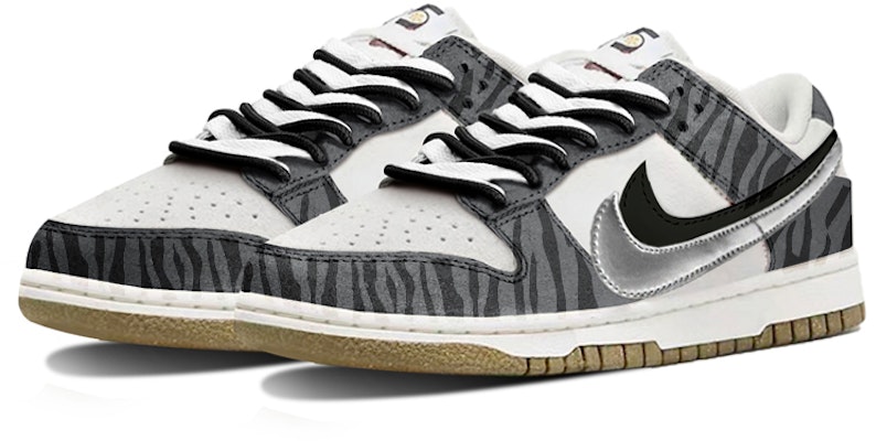 (W) 나이키 덩크 로우 SE '퓨처리스틱 스모그 그레이-지브라' (커스텀) DO9457-100-(TeamY-男女款双勾工业风灰黑) Lookbook (W) 나이키 덩크 로우 SE '퓨처리스틱 스모그 그레이-지브라' (커스텀) DO9457-100-(TeamY-男女款双勾工业风灰黑)