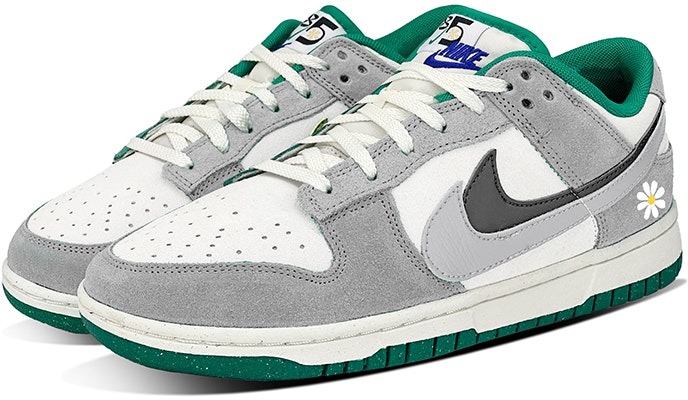 【訂製球鞋】Nike Dunk Low se "85" 經典復古 雙勾極簡灰 小菊花 高級小眾 低筒 板鞋 女款 灰白 Lookbook 【訂製球鞋】Nike Dunk Low se "85" 經典復古 雙勾極簡灰 小菊花 高級小眾 低筒 板鞋 女款 灰白