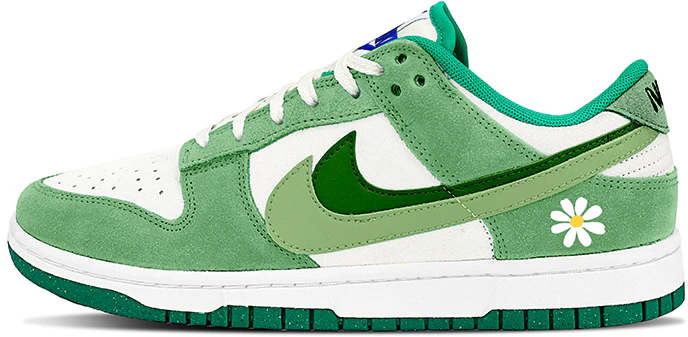 custom-shoes-women-nike-dunk-low-se-lime-daisy