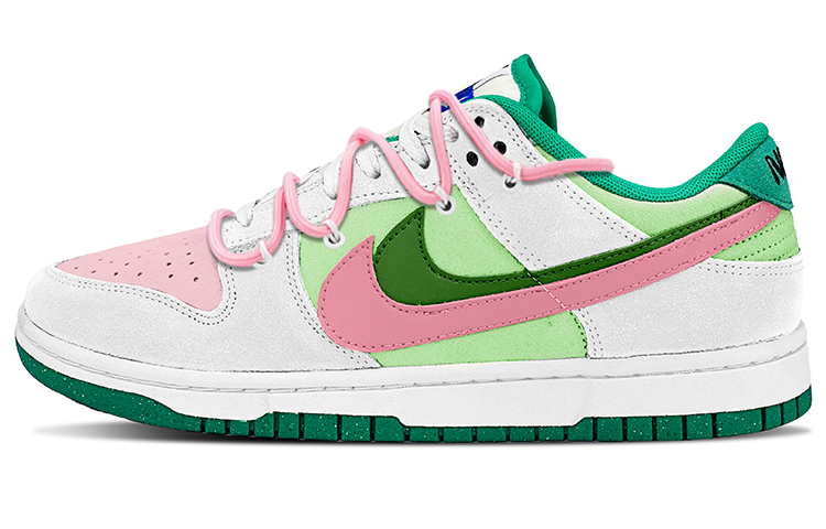 Buy (W) [定制鞋款] 耐克Dunk Low SE '抹茶桃' DO9457-101(TeamY-女款双勾抹茶蜜桃绿粉白)