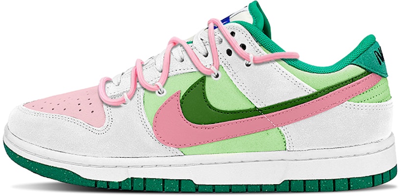 【客製化球鞋】Nike Dunk Low se "85" 經典復古雙勾 抹茶蜜桃 高級小眾 解構綁帶 低筒 滑板鞋 女款 綠粉 Buy 【客製化球鞋】Nike Dunk Low se "85" 經典復古雙勾 抹茶蜜桃 高級小眾 解構綁帶 低筒 滑板鞋 女款 綠粉