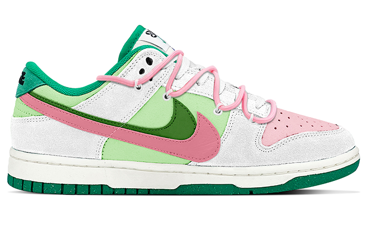 Order (W) [定制鞋款] 耐克Dunk Low SE '抹茶桃' DO9457-101(TeamY-女款双勾抹茶蜜桃绿粉白)