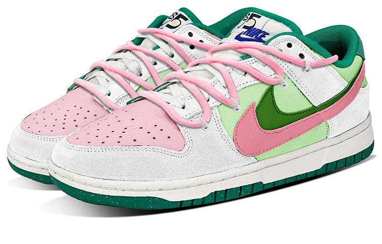 Lookbook (W) [定制鞋款] 耐克Dunk Low SE '抹茶桃' DO9457-101(TeamY-女款双勾抹茶蜜桃绿粉白)