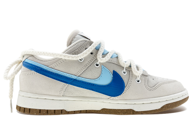 Order (W) [Kasut Custom] Nike Dunk Low SE 'Mecha Rabbit Kelabu Biru' DO9457-100(Team40-女款机械兔双钩灰蓝)
