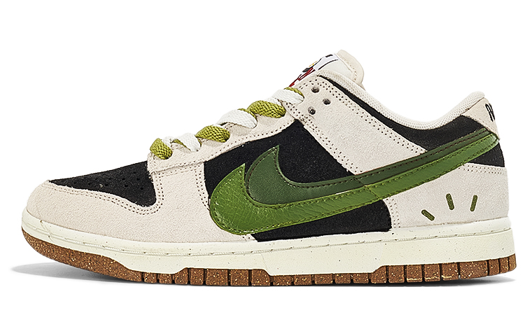 Buy (W) [Sepatu Custom] Nike Dunk Low SE 'Olive Double Swoosh' DO9457-100(TeamI-女款橄榄双钩K黑灰绿)
