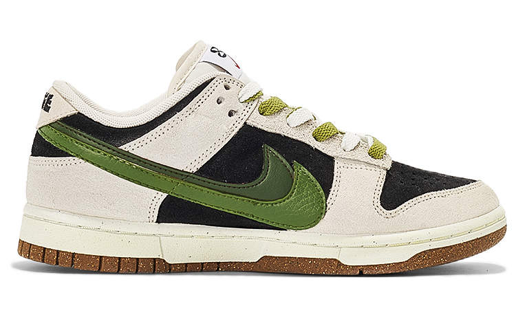 Order (W) [Sepatu Custom] Nike Dunk Low SE 'Olive Double Swoosh' DO9457-100(TeamI-女款橄榄双钩K黑灰绿)
