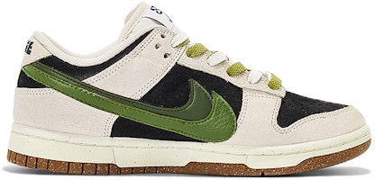 【定制球鞋】Nike Dunk Low SE 莓刻 橄欖雙鉤 復古 簡約 高街風 低幫 板鞋 女款 黑灰綠 Order 【定制球鞋】Nike Dunk Low SE 莓刻 橄欖雙鉤 復古 簡約 高街風 低幫 板鞋 女款 黑灰綠