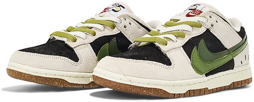 【定制球鞋】Nike Dunk Low SE 莓刻 橄欖雙鉤 復古 簡約 高街風 低幫 板鞋 女款 黑灰綠 Lookbook 【定制球鞋】Nike Dunk Low SE 莓刻 橄欖雙鉤 復古 簡約 高街風 低幫 板鞋 女款 黑灰綠