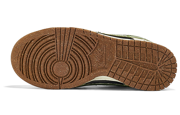 Purchase (W) [Sepatu Custom] Nike Dunk Low SE 'Olive Double Swoosh' DO9457-100(TeamI-女款橄榄双钩K黑灰绿)