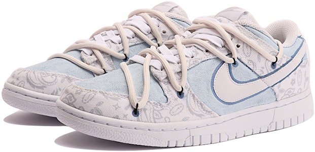 (W) 나이키 덩크 로우 SE '페이즐리 블루' (커스텀) DJ9955-100(TeamThree-女款晴空蓝-蓝白) Lookbook (W) 나이키 덩크 로우 SE '페이즐리 블루' (커스텀) DJ9955-100(TeamThree-女款晴空蓝-蓝白)