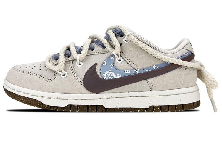 [Custom Shoes] (W) Nike Dunk Low SE 'Paisley Grey Brown'