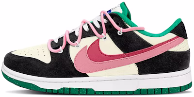 【訂製球鞋】Nike Dunk Low se "85" 經典復古雙勾 粉墨女孩 辣妹風 解構綁帶 低筒 板鞋 女款 粉黑 Buy 【訂製球鞋】Nike Dunk Low se "85" 經典復古雙勾 粉墨女孩 辣妹風 解構綁帶 低筒 板鞋 女款 粉黑