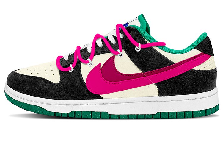 Buy (W) [カスタムシューズ] レディース ナイキ ダンク ロー SE 'ピンクブラック' DO9457-101(TeamY-女款甜酷辣妹粉黑)