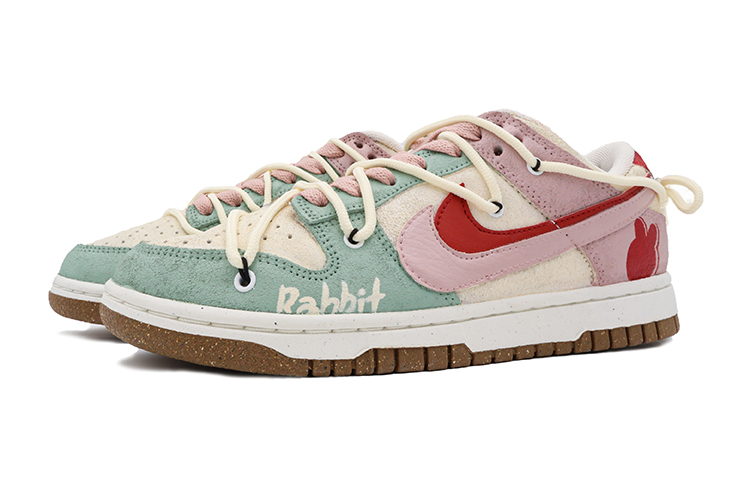 Lookbook (W) [Sepatu Kustom] Nike Dunk Low SE 'Pink Rabbit' DO9457-100(Team37-女款粉红兔)