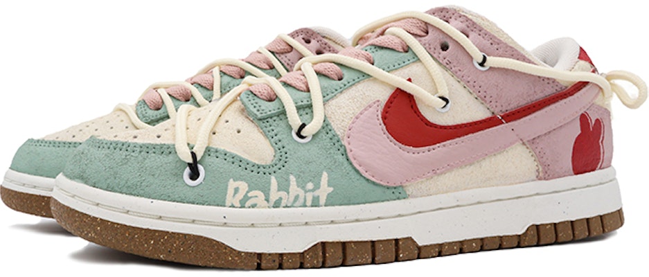 (W) 定制鞋款 耐克Dunk Low SE '粉兔' DO9457-100(Team37-女款粉红兔) Lookbook (W) 定制鞋款 耐克Dunk Low SE '粉兔' DO9457-100(Team37-女款粉红兔)