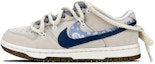 Buy (W) Zapatillas Nike Dunk Low SE 'Raffia Paisley - Gris Blanco Azul' DO9457-100(Team叁-女款双钩腰果蓝S-BOX)