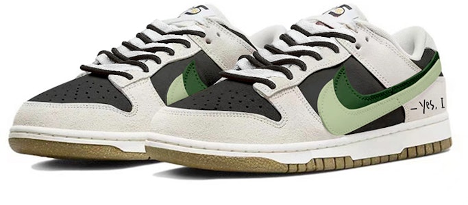【定制球鞋】Nike Dunk Low SE "85" 雙勾 反轉黑白 復古告白 牛油果綠 高街 低幫 板鞋 女款 黑白 Lookbook 【定制球鞋】Nike Dunk Low SE "85" 雙勾 反轉黑白 復古告白 牛油果綠 高街 低幫 板鞋 女款 黑白