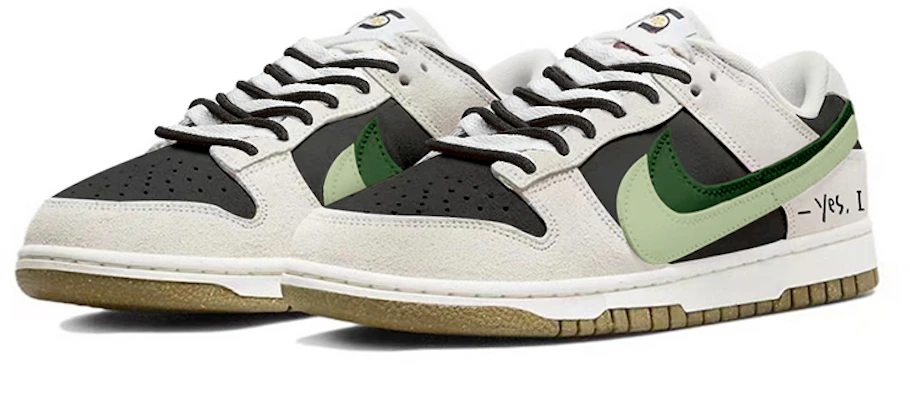 【定制球鞋】Nike Dunk Low SE "85" 雙勾 反轉黑白 復古告白 牛油果綠 高街 低幫 板鞋 女款 黑白 Lookbook 【定制球鞋】Nike Dunk Low SE "85" 雙勾 反轉黑白 復古告白 牛油果綠 高街 低幫 板鞋 女款 黑白