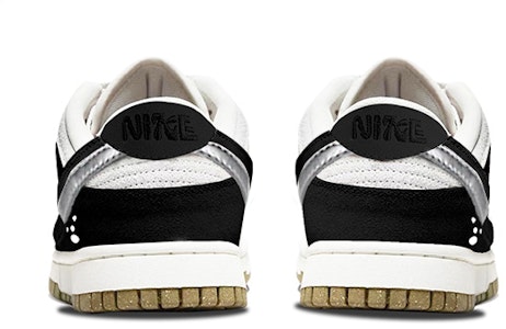 【定制球鞋】Nike Dunk Low SE 85 雙勾 反轉小熊貓 銀勾極簡風 塗鴉 高街 低幫 板鞋 女款 白黑銀 Shop 【定制球鞋】Nike Dunk Low SE 85 雙勾 反轉小熊貓 銀勾極簡風 塗鴉 高街 低幫 板鞋 女款 白黑銀