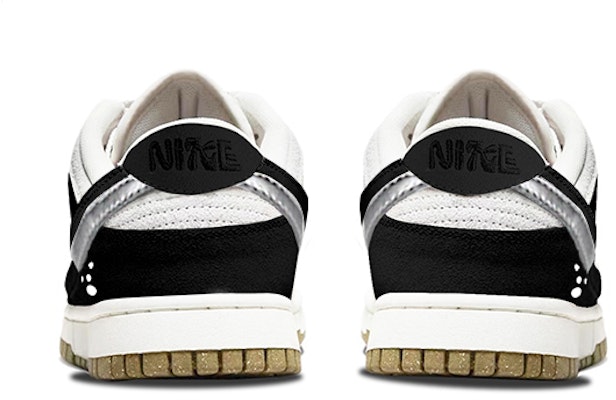 (W) 나이키 덩크 로우 SE '역판다 화이트 블랙 실버' (54) DO9457-100(TeamY-男女款双勾熊猫黑白) Shop (W) 나이키 덩크 로우 SE '역판다 화이트 블랙 실버' (54) DO9457-100(TeamY-男女款双勾熊猫黑白)